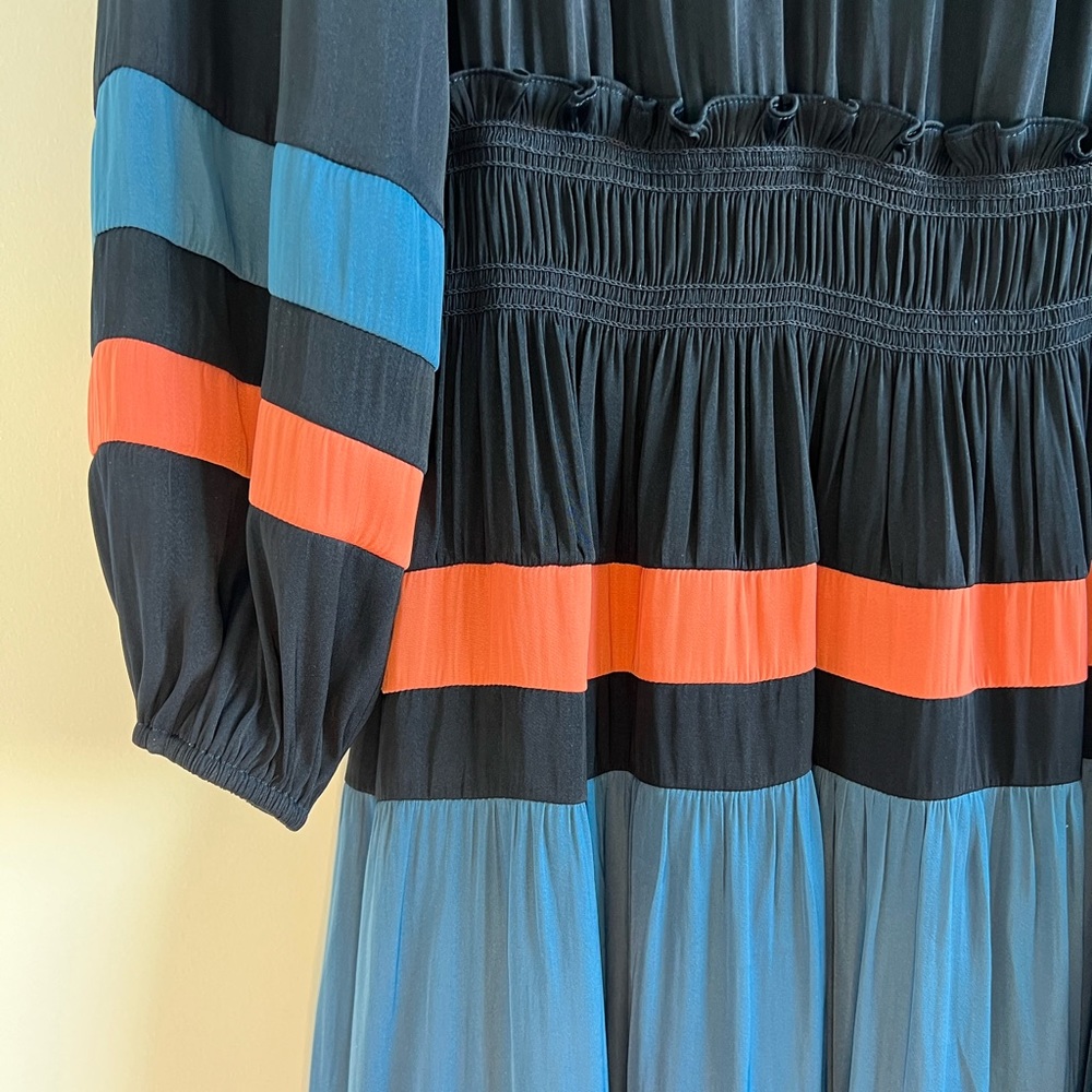 NWOT Anthropologie Current Air tiered skirt midi dress small